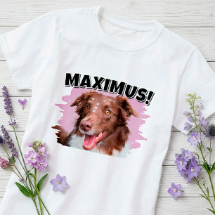 Personalisiertes Haustierfoto & Name T-Shirt