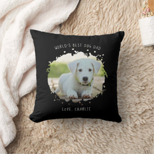 Personalisiertes Haustierfoto Splash Bester Hunded Kissen