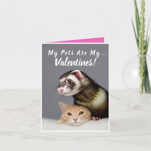 Personalisiertes Haustierfoto Valentinstag Haustie Karte