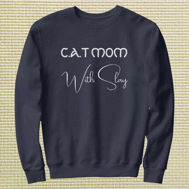 Personalisiertes Haustierliebhaber-Script Katze Ma Sweatshirt (Von Creator hochgeladen)