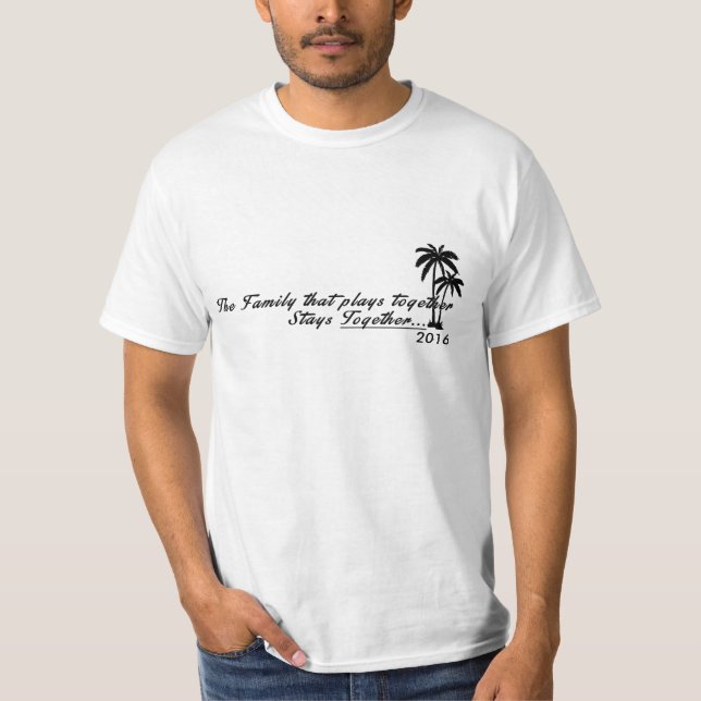 Personalisiertes Hawaii-Familien-Ferien-Shirt T-Shirt (Vorderseite)