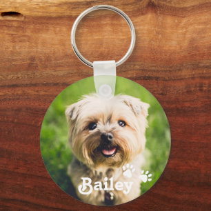 Personalisiertes Heimtier Foto Dog Paws Schlüssela Schlüsselanhänger
