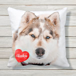 Personalisiertes Heimtier Foto Gaben Hund Lover Ke Kissen<br><div class="desc">Feiern Sie Ihre beste Freundin mit einem personalisierten Pet Kissen . Der Name wird in einem wunderschönen Aquarellherz gezeigt. Passen Sie mit Ihrem eigenen Foto an, und nennen Sie es. Siehe 'Personalisieren Sie diese Vorlage', um Foto und Namen zu ändern, und sehen Sie 'Anpassen' für weitere benutzerdefinierte Optionen. Dieses Foto-Kissen...</div>