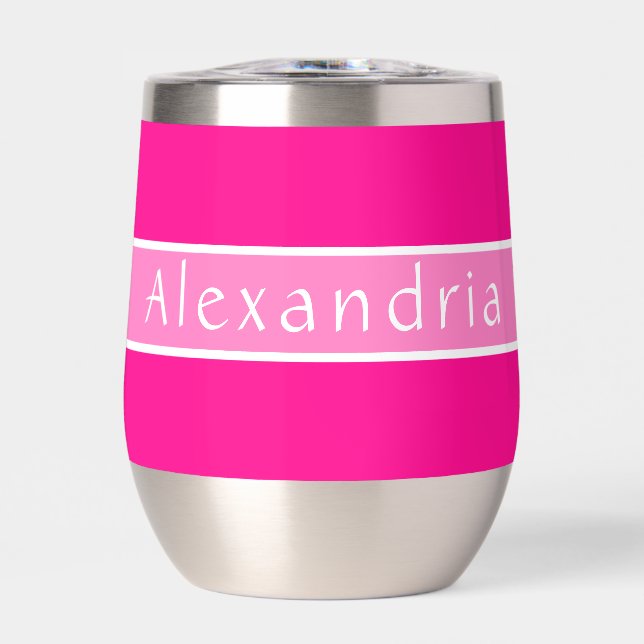 Personalisiertes Heiß-Rosa und Rosa (Vorderseite)