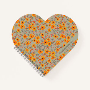 Personalisiertes Herbstfallmuster Notizbuch