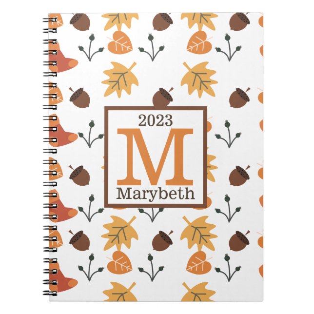 Personalisiertes HerbstNotebook Notizblock (Vorderseite)