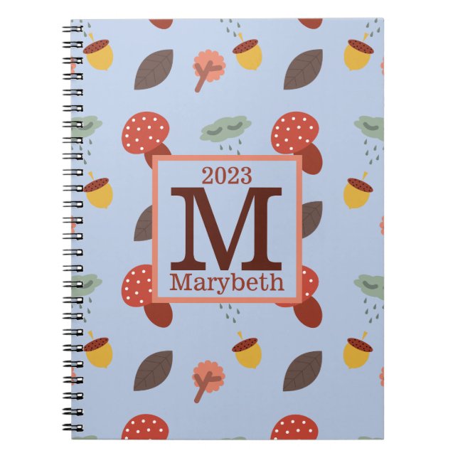 Personalisiertes Herbstnotizbuch Notizblock (Vorderseite)