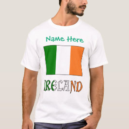 Personalisiertes Heritage Ireland Flag Herren T-Sh T-Shirt