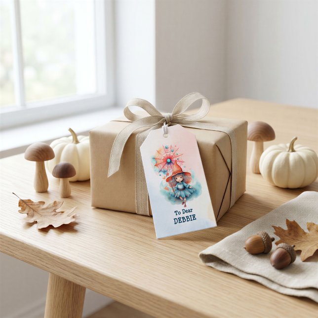 Personalisiertes Hexen-Halloween-Geschenk-Design Geschenkanhänger (Von Creator hochgeladen)