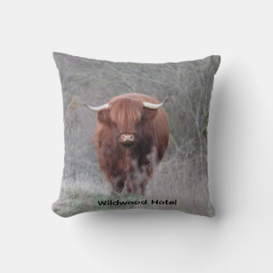 Personalisiertes Highland-Kuh-Kissen  Kissen