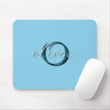 Personalisiertes Himmelblau Monogramm Anfangsbuchs