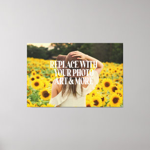 Personalisiertes Hinzufügen von Fotografien Leinwanddruck