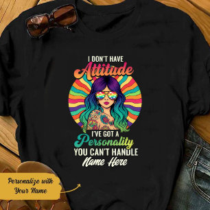 Personalisiertes Hippie-Mädchen, das du nicht hand T-Shirt