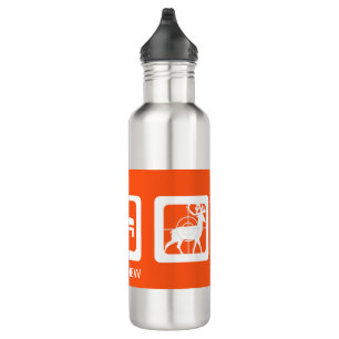 Personalisiertes Hirsch in Crosshairs essen Schlaf Edelstahlflasche