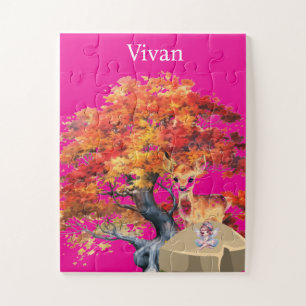 Personalisiertes Hirsch-Puzzle mit Namen Puzzle