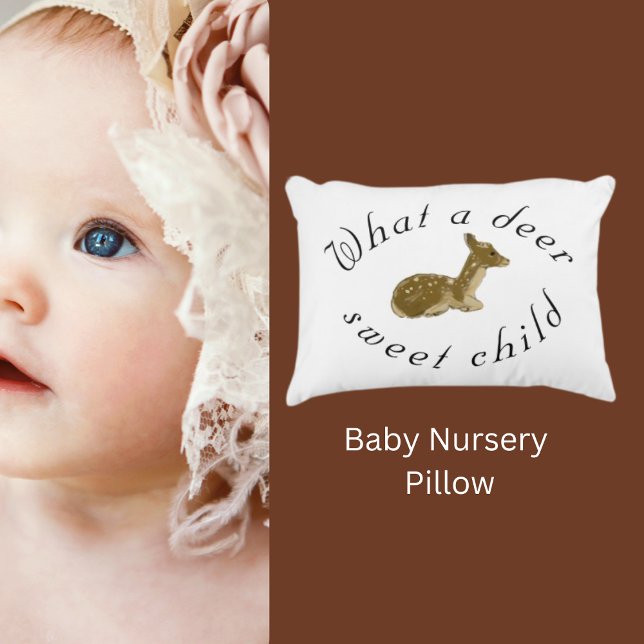 Personalisiertes Hirschsüßchen Kind_Waldland Dekokissen (Von Creator hochgeladen)