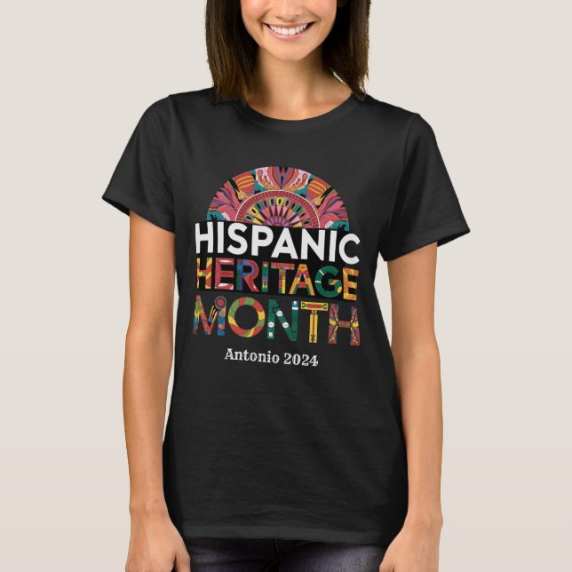 Personalisiertes hispanisches Erbe Monat T - Shirt (Vorderseite)
