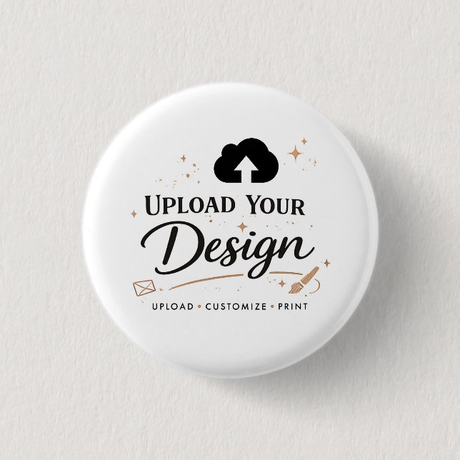 Personalisiertes Hochladen Ihres Design-Logos Button (Vorderseite)