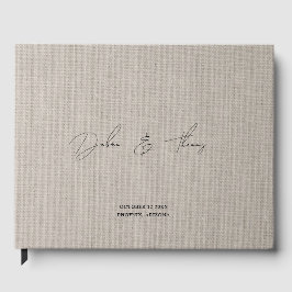 Personalisiertes Hochzeits- modernes minimalistisc Gästebuch