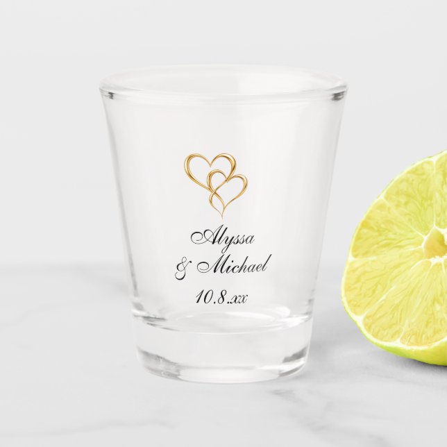 Personalisiertes Hochzeits-Schnapsglas | Hochzeits Schnapsglas (Vorderseite)