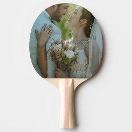 Personalisiertes Hochzeitsbild Ping Pong Schläger Tischtennis Schläger