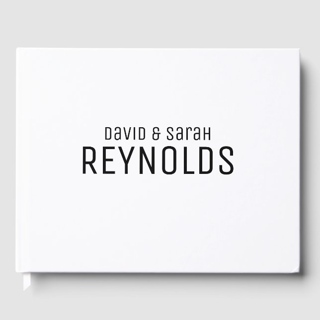 Personalisiertes Hochzeitsbuch Gästebuch (Vorderseite)