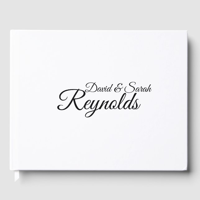 Personalisiertes Hochzeitsbuch Gästebuch (Vorderseite)