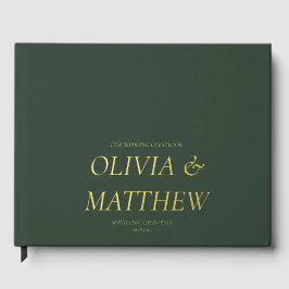 Personalisiertes Hochzeitsbuch mit Foil Gästebuch