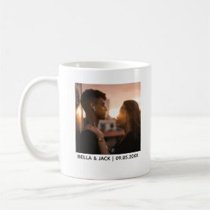 Personalisiertes Hochzeitsdesign mit Paarfoto Kaffeetasse