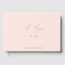 Personalisiertes Hochzeitsempfangs-Signierbuch Ros Gästebuch