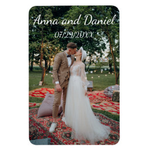 Personalisiertes Hochzeitsfoto-Design Magnet