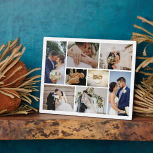 Personalisiertes HochzeitsFoto Fotoplatte