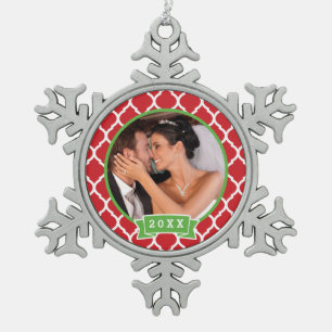 Personalisiertes HochzeitsFoto Keepake Ornament