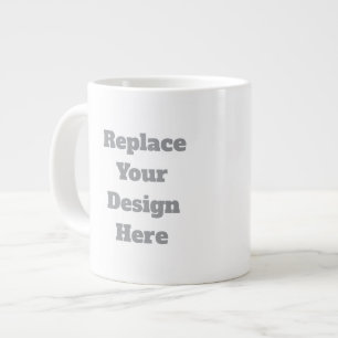 Personalisiertes Hochzeitsgeschenk – Erstellen Sie Jumbo-Tasse