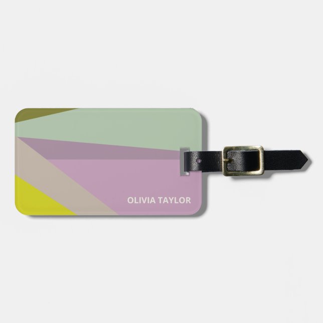 Personalisiertes Hochzeitsgeschenk für die Brautpa Gepäckanhänger (Vorderseite horizontal)