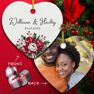 Personalisiertes Hochzeitsgeschenk - Geschenk für Keramik Ornament
