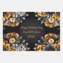 Personalisiertes Hochzeitsgeschenk Gold & Silber