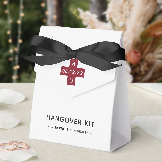 Personalisiertes Hochzeitshangover Relief Kit Geschenkschachtel (Von Creator hochgeladen)