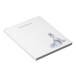 Personalisiertes Hochzeitskleid Notizblock