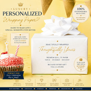 Personalisiertes Hochzeitspapier Geschenkpapier