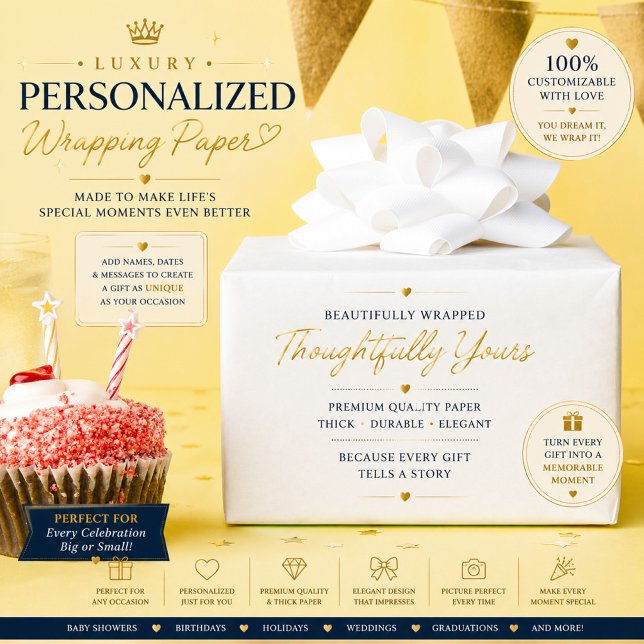 Personalisiertes Hochzeitspapier Geschenkpapier (Von Creator hochgeladen)