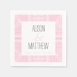 Personalisiertes Hochzeitspapier Napkins 1 Serviette