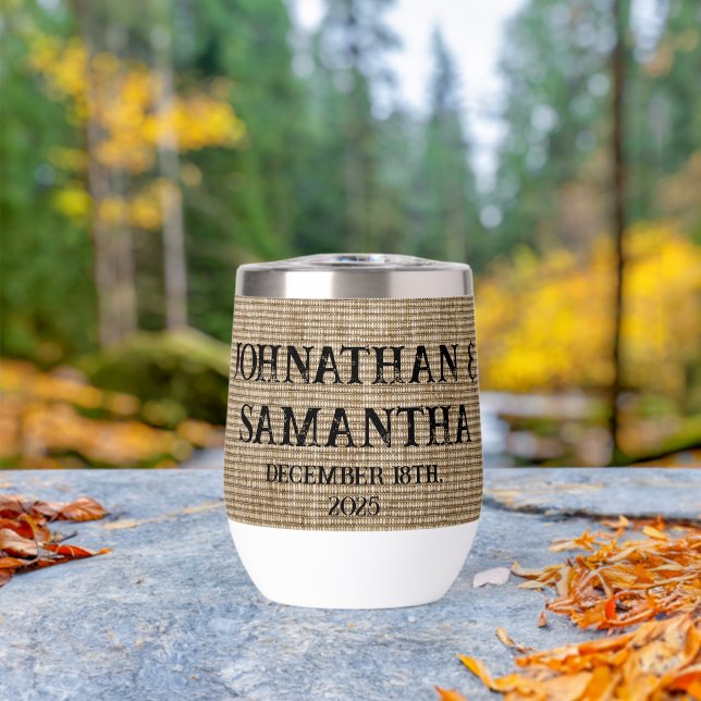 Personalisiertes Hochzeitspaziermuster (Außenbereich (gedreht))