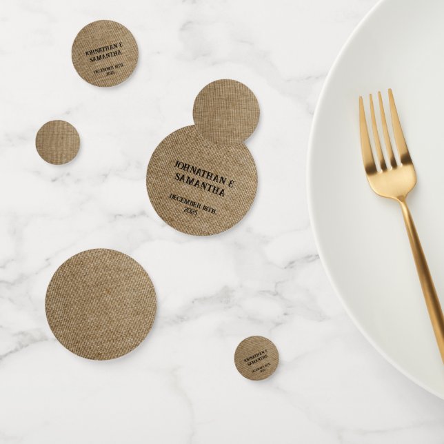 Personalisiertes Hochzeitspaziermuster Konfetti (Gruppe)