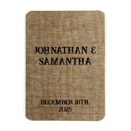 Personalisiertes Hochzeitspaziermuster Magnet