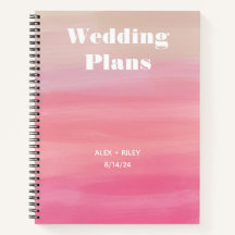 Personalisiertes Hochzeitsplaner-Notebook