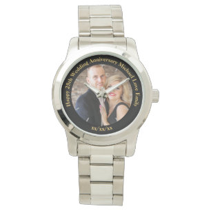 Personalisiertes Hochzeitstag FOTO Custom Ihm Armbanduhr