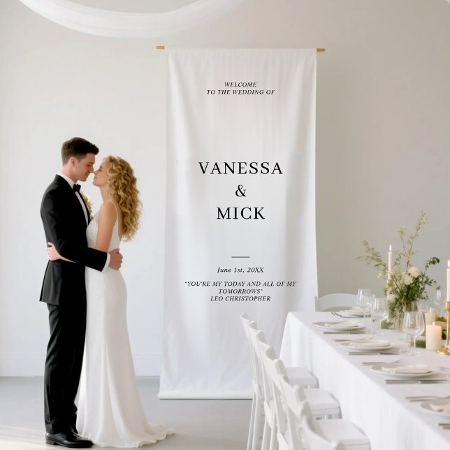 Personalisiertes Hochzeitwillkommenes Party Banner (Von Creator hochgeladen)