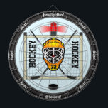 Personalisiertes Hockey Dartscheibe<br><div class="desc">Ein Spaß-Hockey themenorientierter Dartboard für den Hockey-Fan und den Fanatiker der Familie! Kennzeichnet kundenspezifische Hockeybilder alle mit völlig kundengerechtem Text,  um Namen,  Teamzahlen,  Bilder und mehr zu addieren,  wenn Sie gewünscht werden. Genießen Sie!</div>
