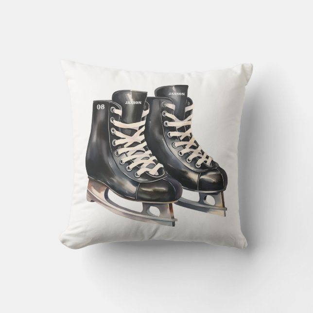 Personalisiertes Hockeypolster mit Name und Nummer Kissen (Vorderseite)